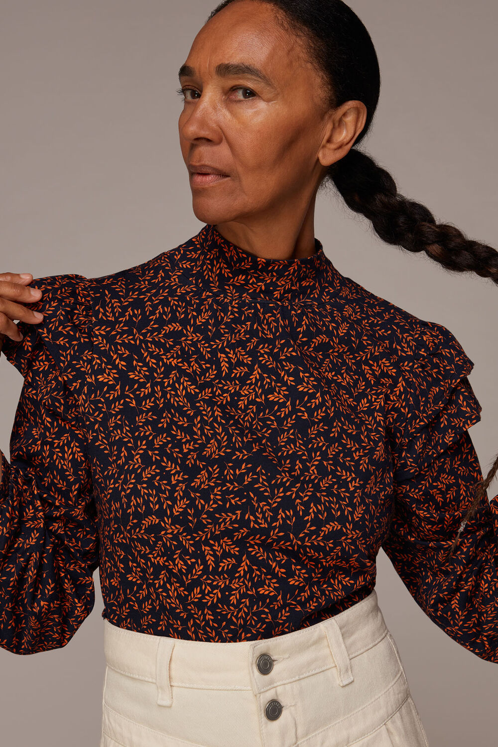 Autumn Leaves Jersey Top