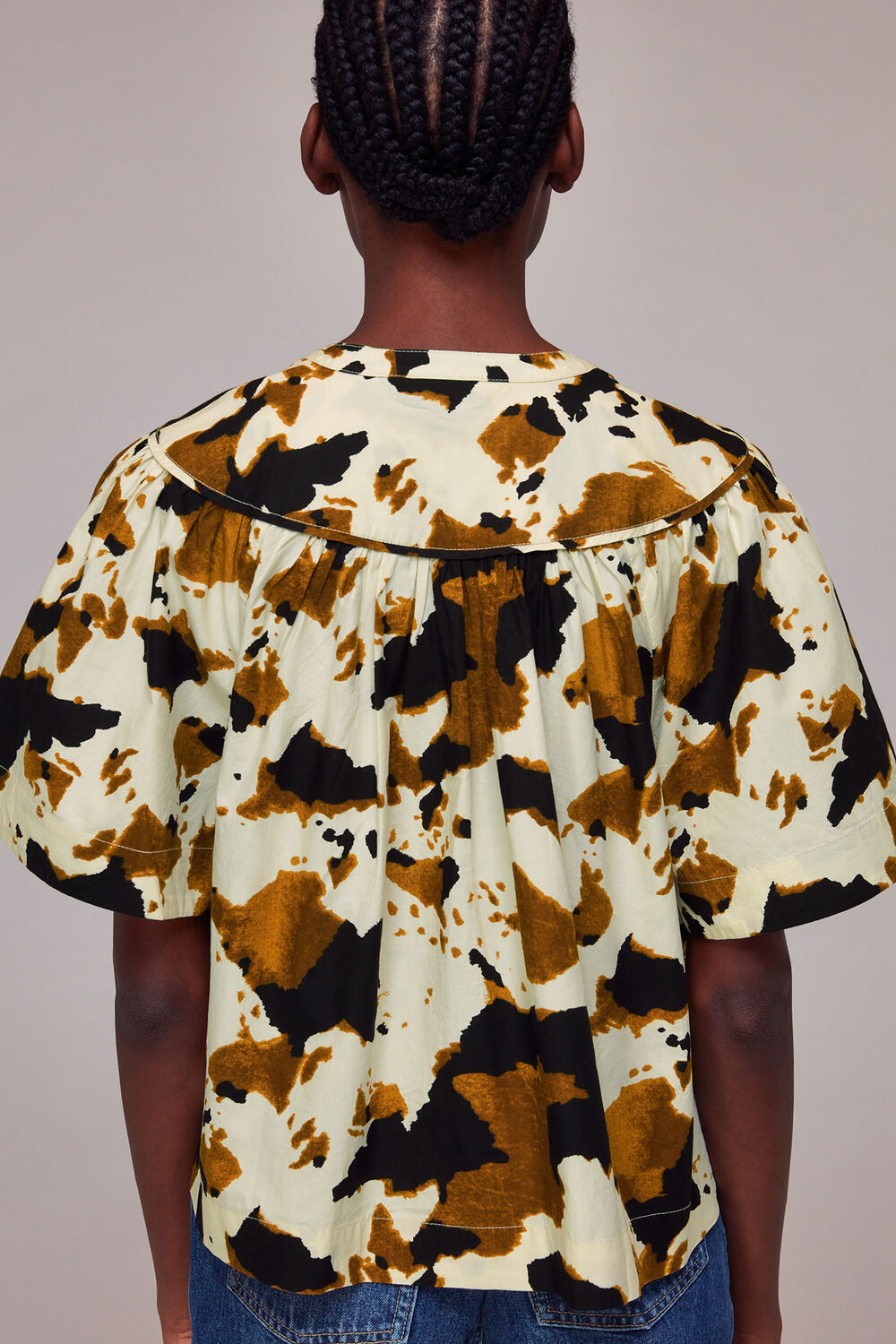 Cow Print Izzy Trapeze Top