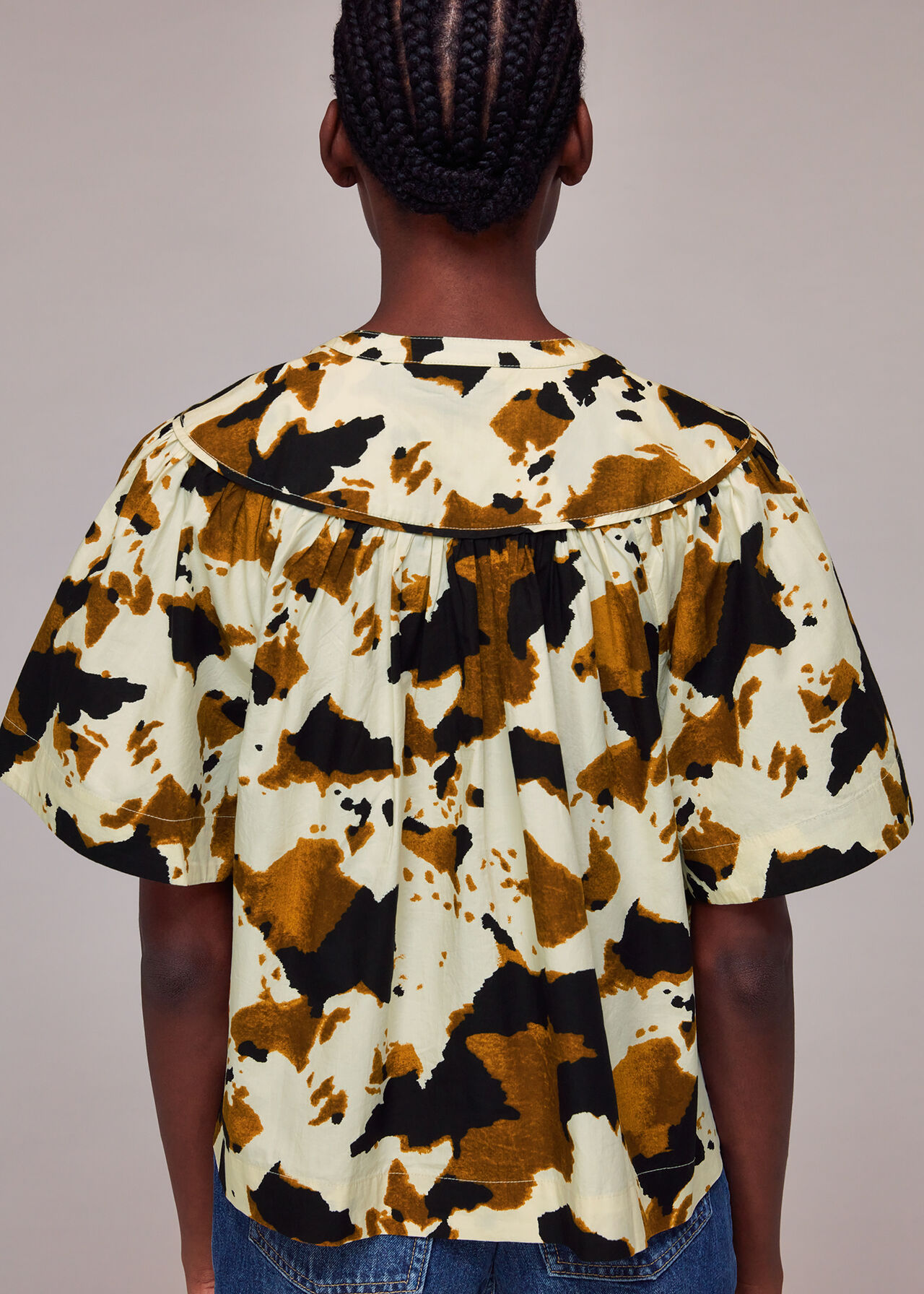 Cow Print Izzy Trapeze Top