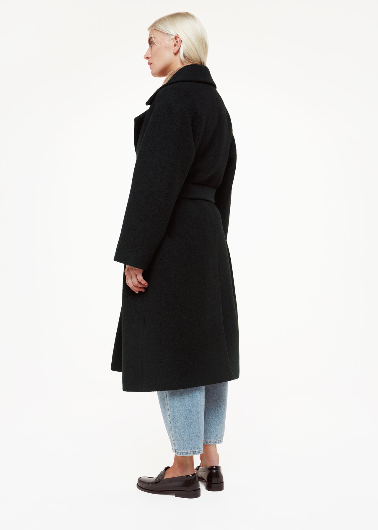 Petite Lorna Wrap Wool Coat