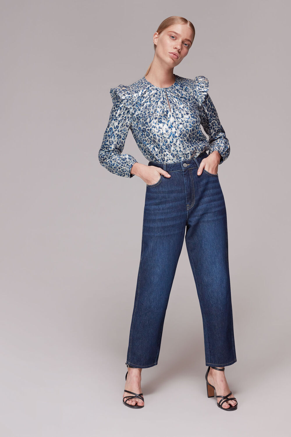 Animal Metallic Blouse