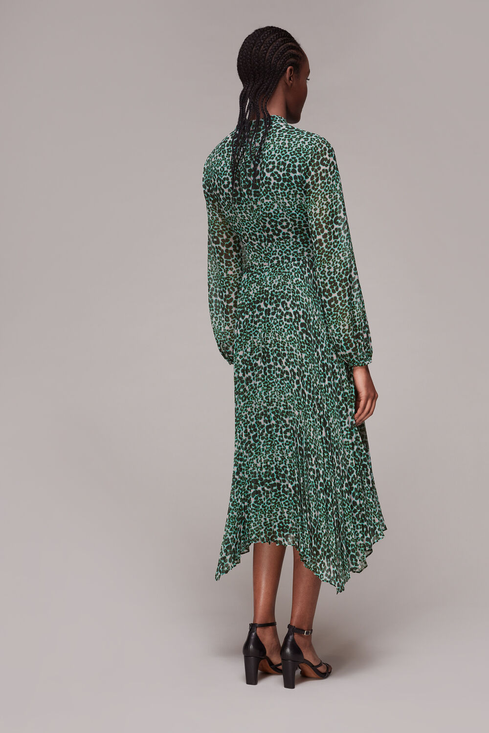Petal Animal Pleated Dress