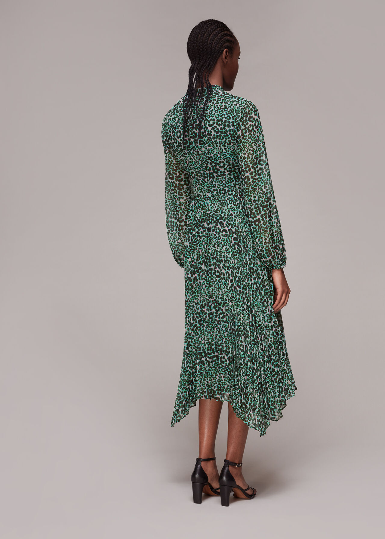 Petal Animal Pleated Dress