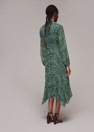 Petal Animal Pleated Dress