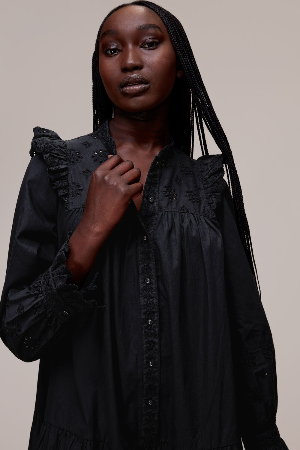 Talula Broderie Trapeze Dress