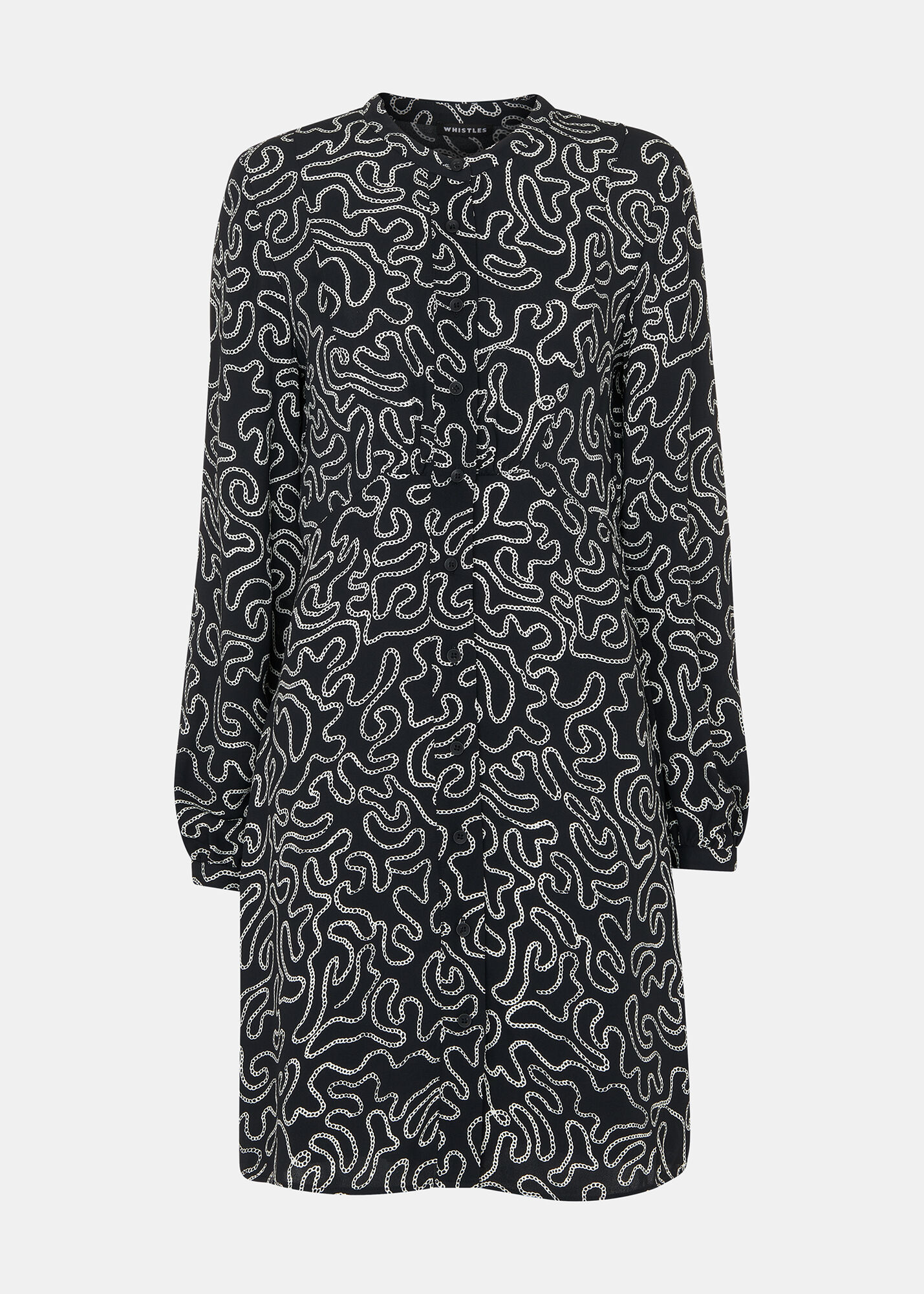 Chain print shift dress cheap