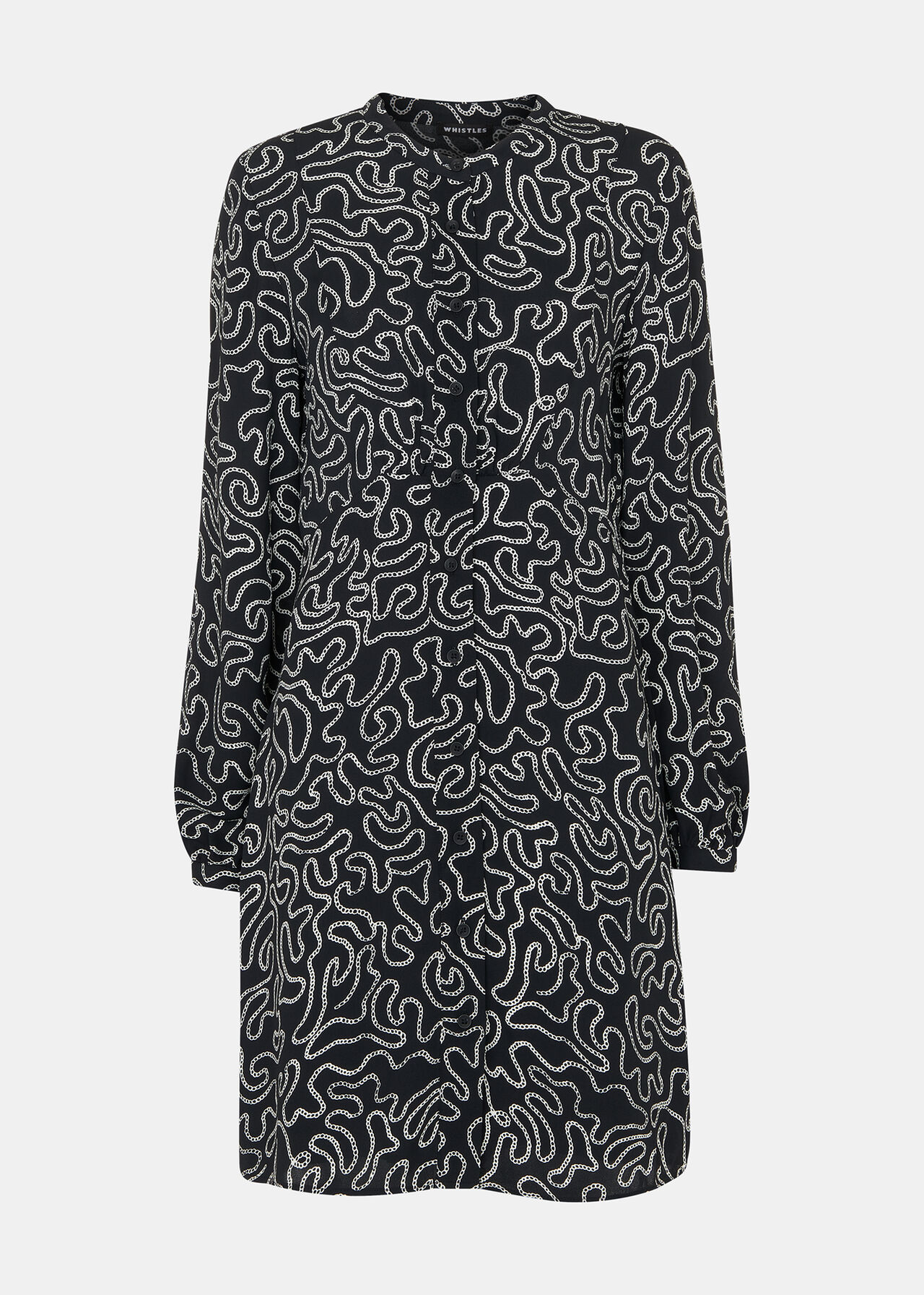 Chain Print Flippy Dress