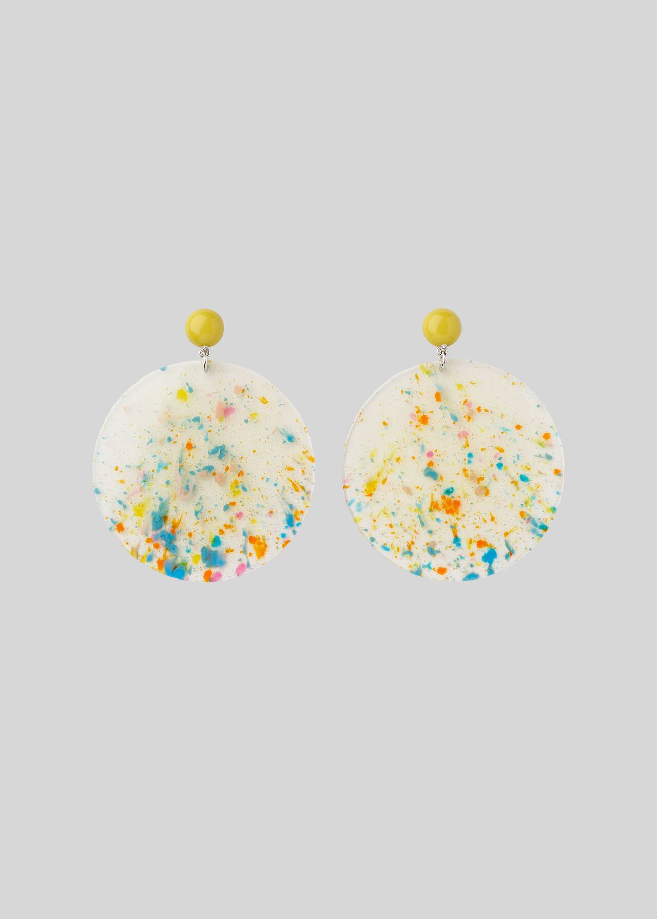 Flecked Resin Earring Multicolour