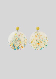 Flecked Resin Earring Multicolour