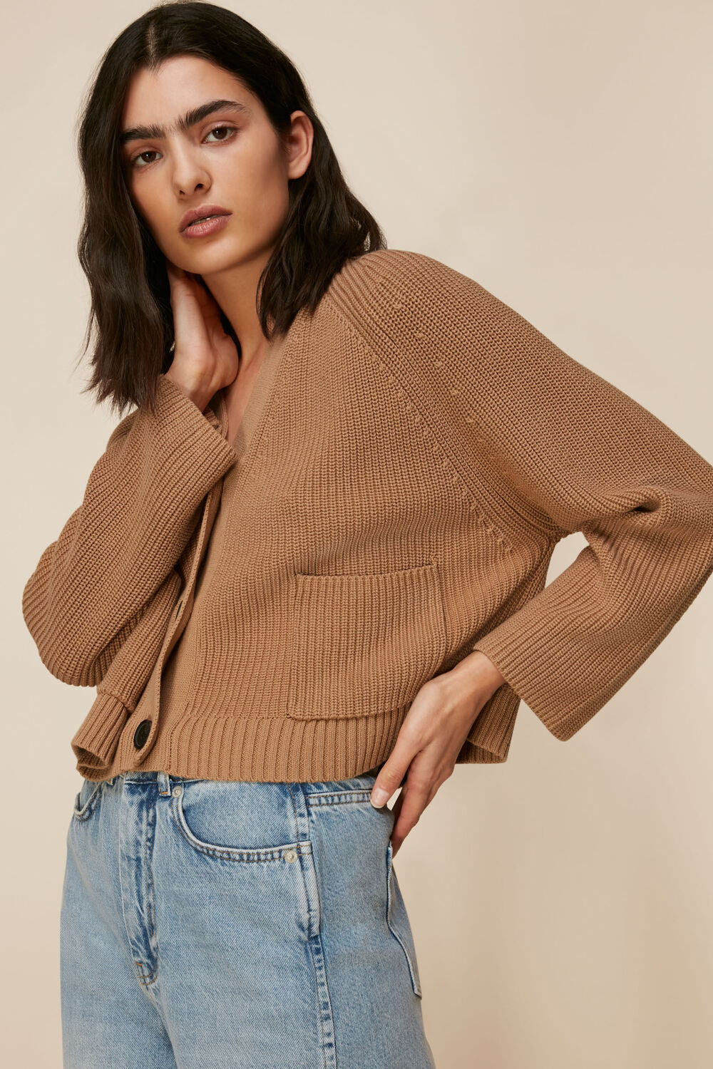 Nora Button Pocket Cardigan