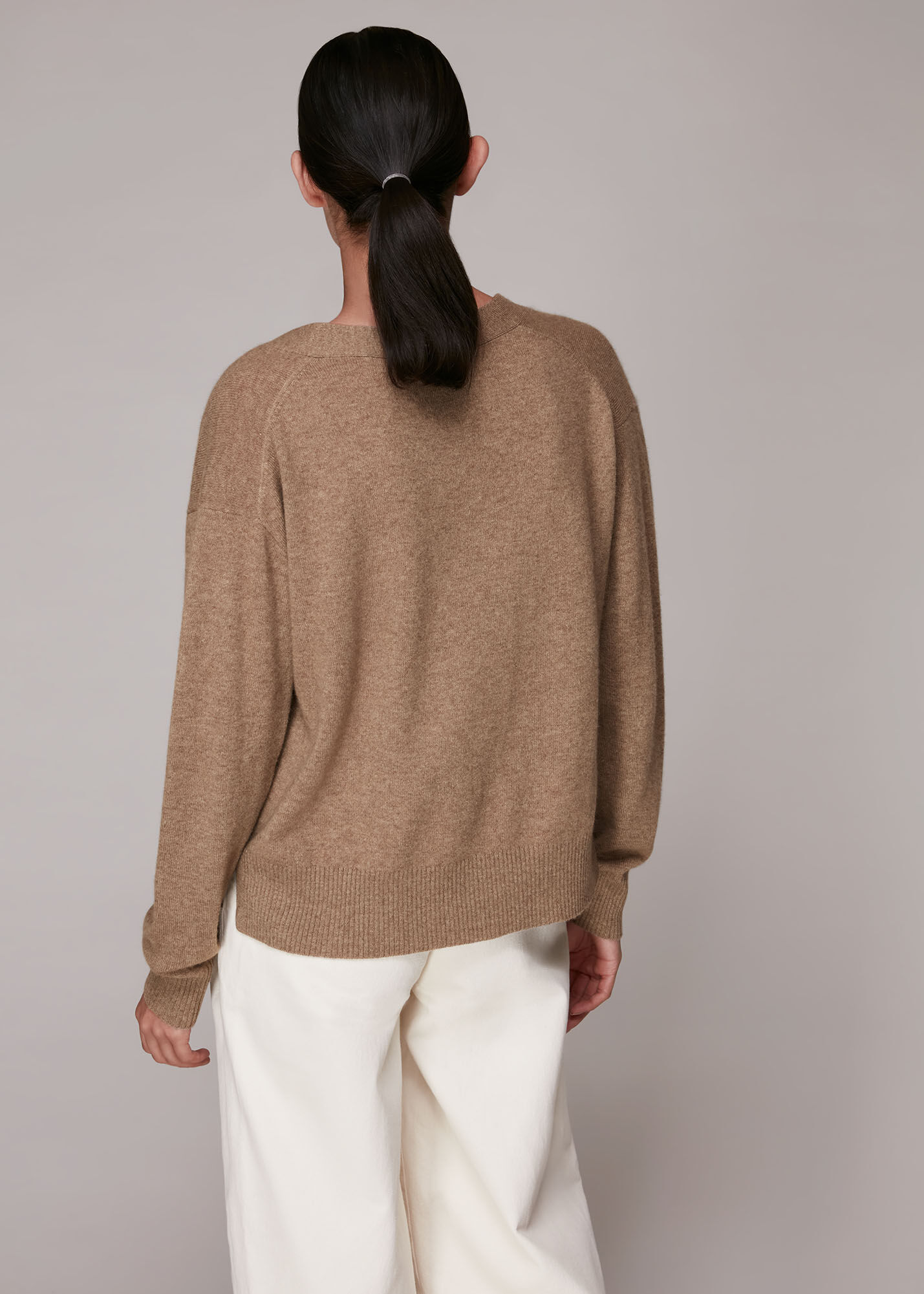 Oatmeal discount cashmere cardigan