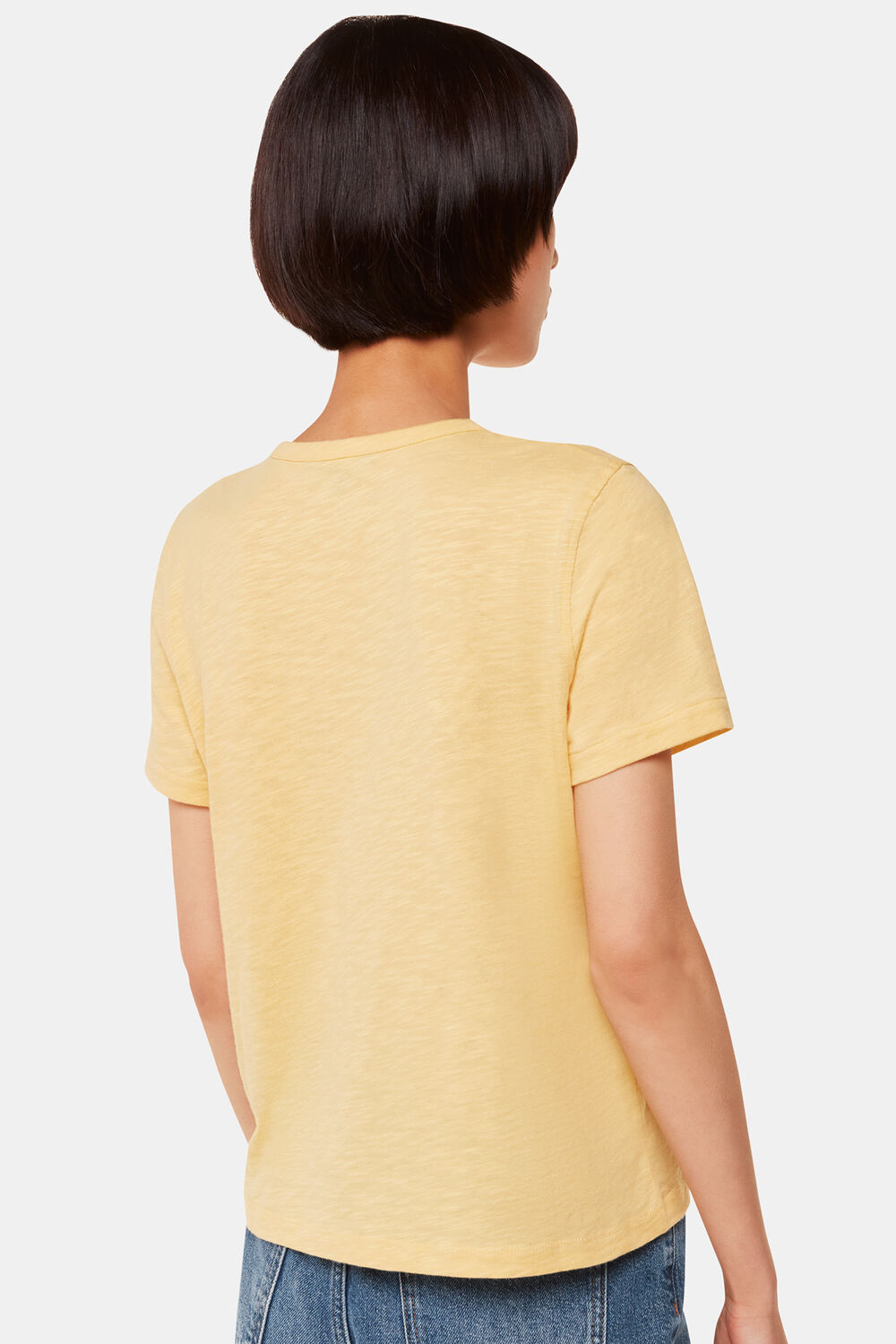 Isla Round Neck Button Tee