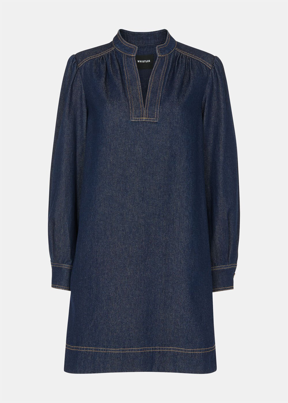 Long Sleeve Shift Mini Dress