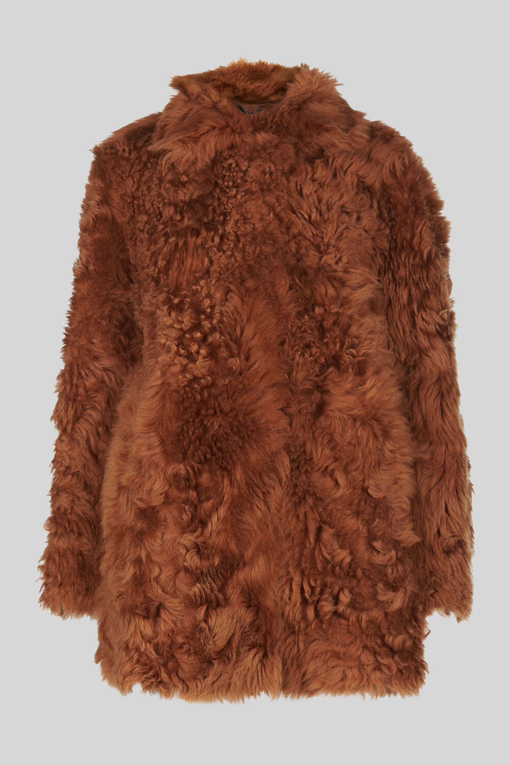 Eliza Short Sheepskin Coat Tan