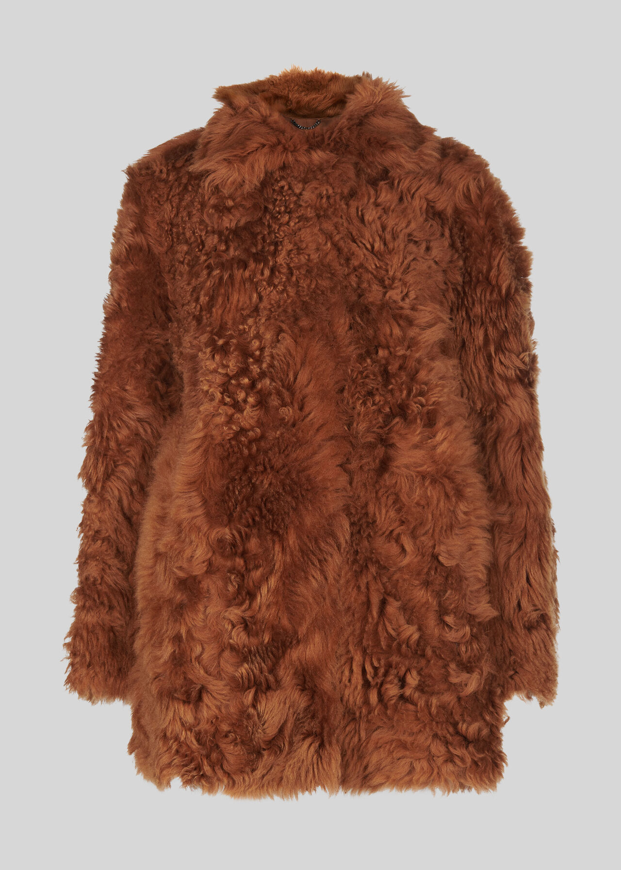 Eliza Short Sheepskin Coat Tan