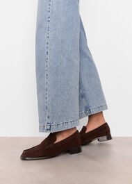 Mora Suede Square Toe Loafer