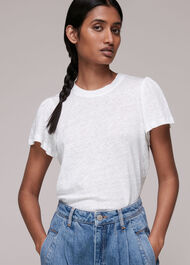 Linen Sleeve Detail Tee