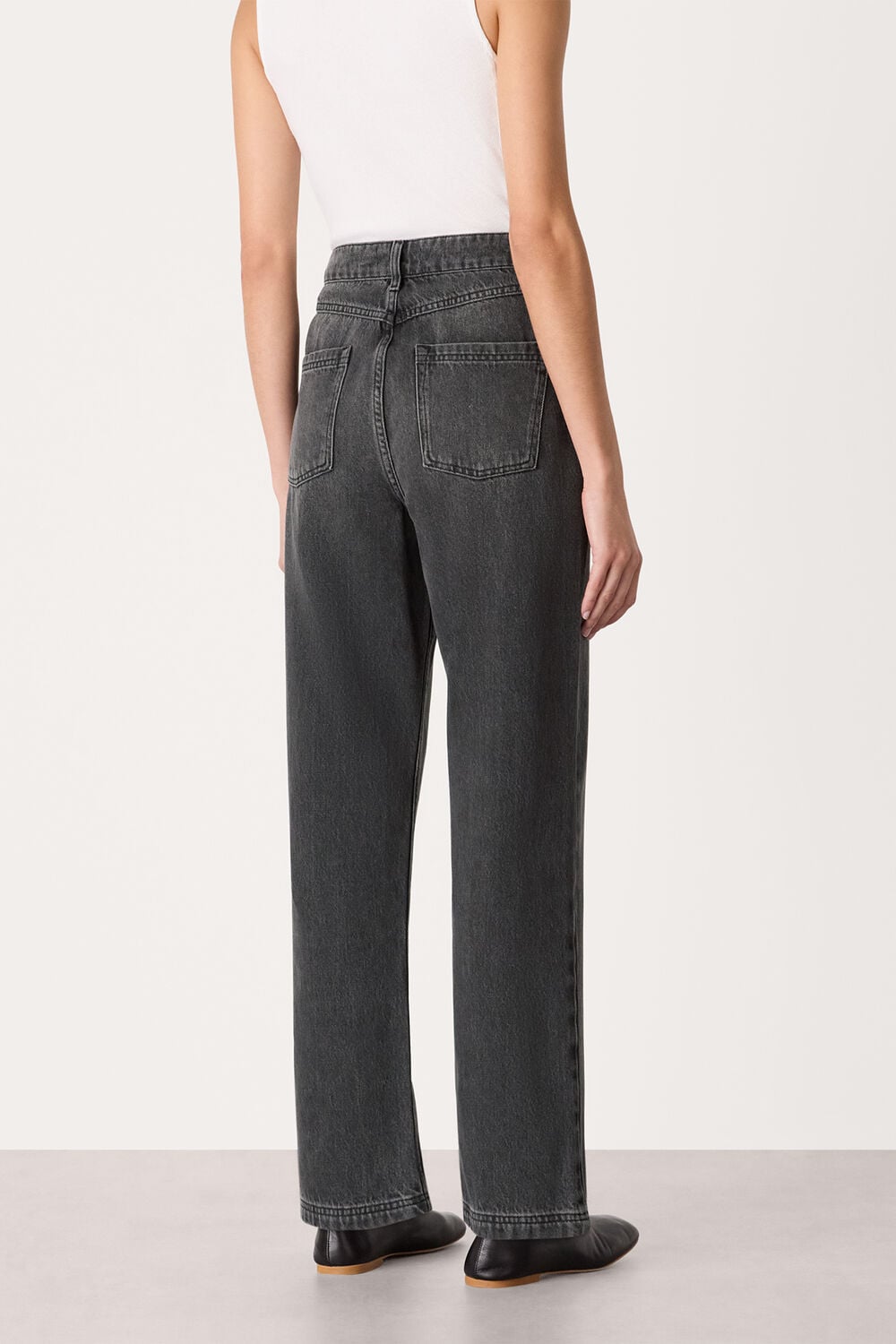 Grey Classic Straight Leg Jean