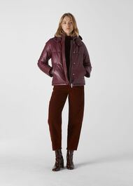 Leather Puffer Jacket