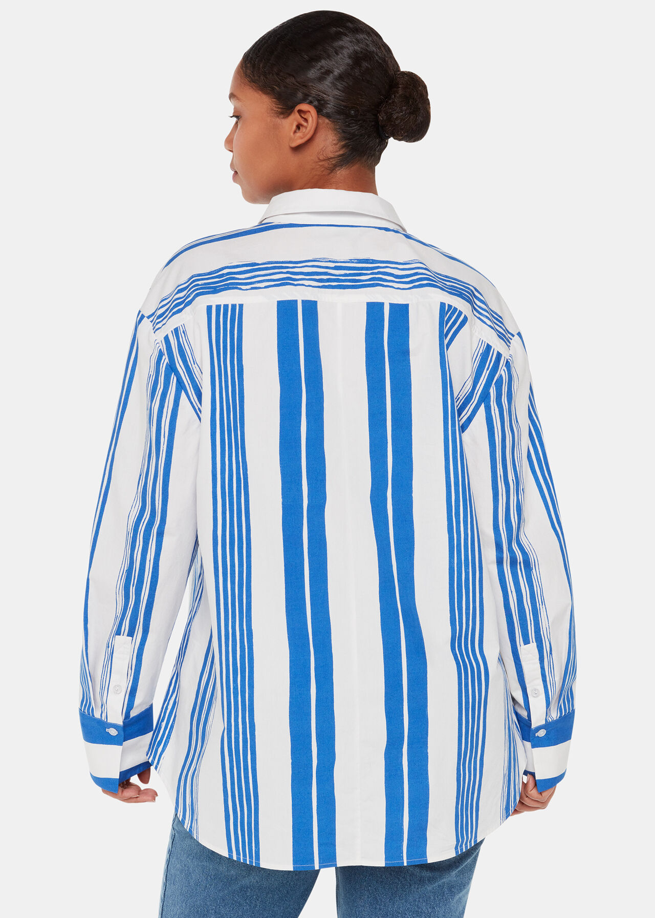 Painted Stripe Oversized Shirt