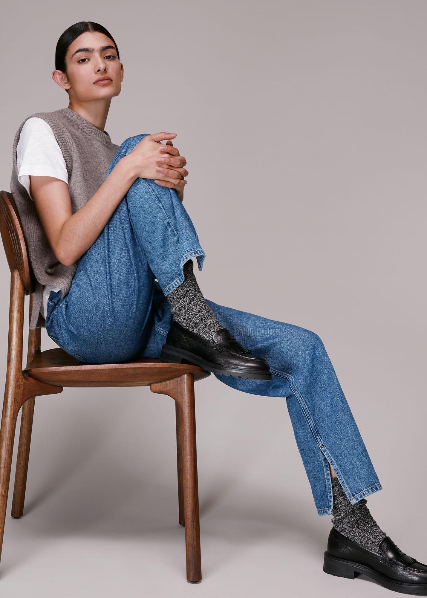 Authentic Side Split Jean