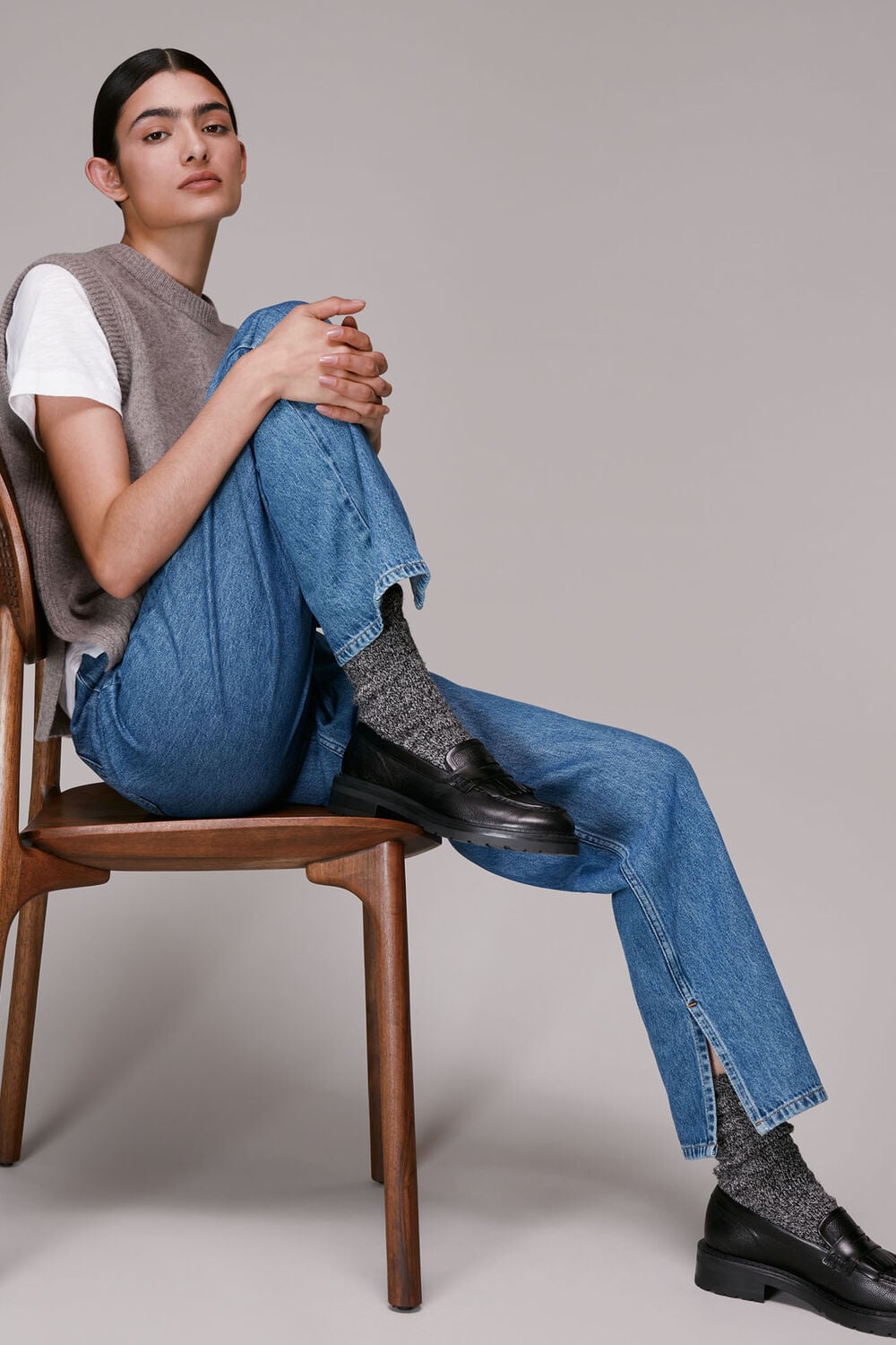 Authentic Side Split Jean
