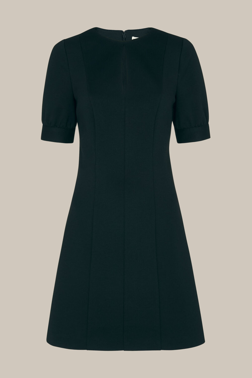 Ponte Puff Jersey Dress Black