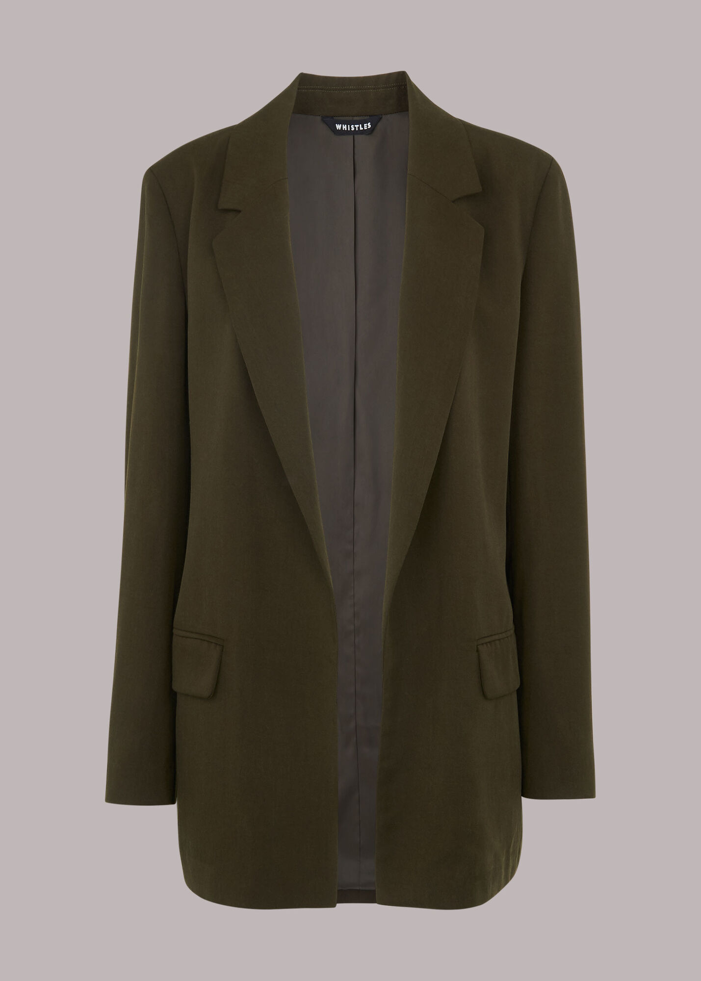 Khaki Rylee Relaxed Blazer WHISTLES