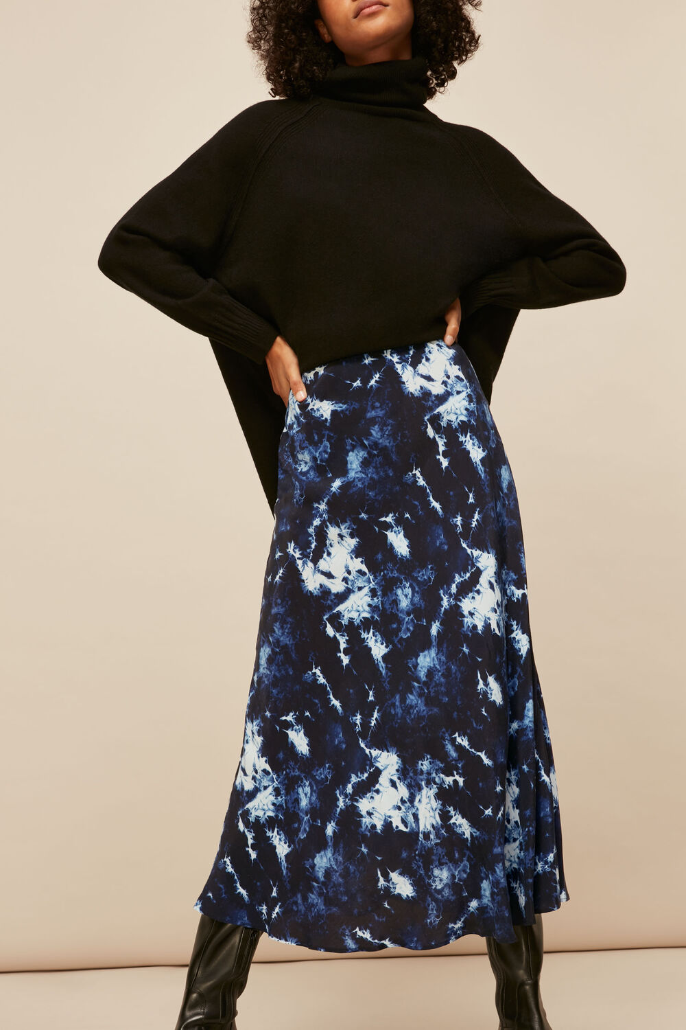 Tie Dye Bias Skirt