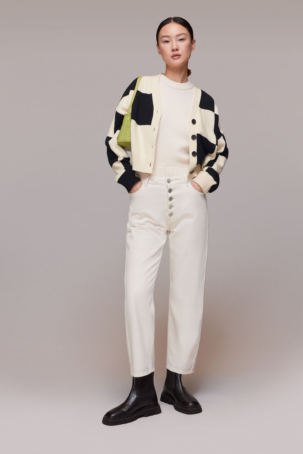Check Cardigan
