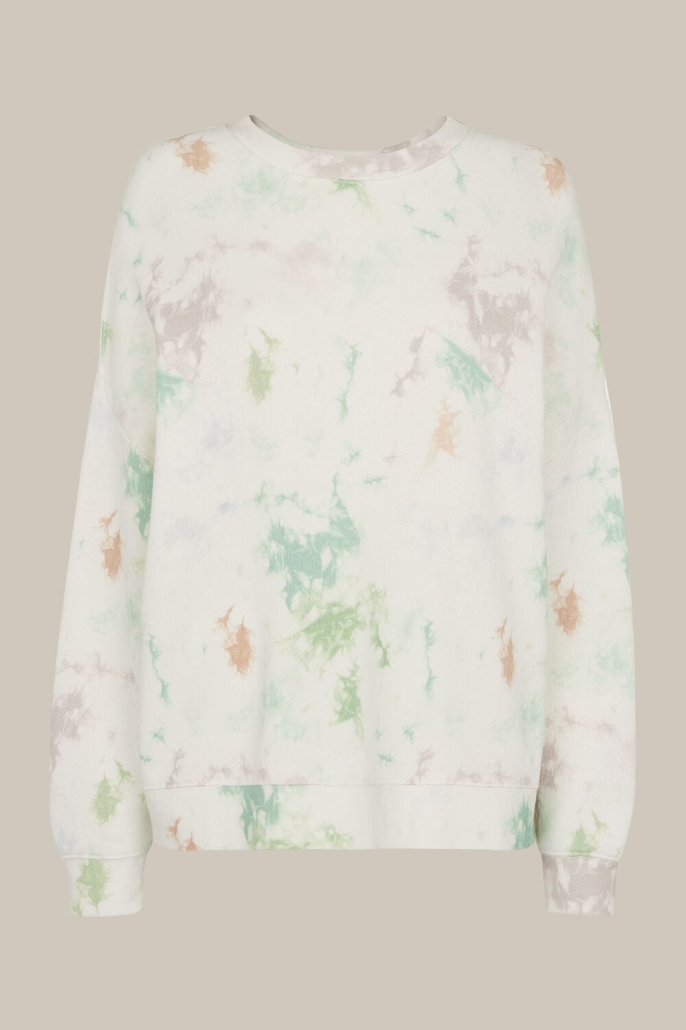 Tie Dye Print Sweatshirt White/Multi