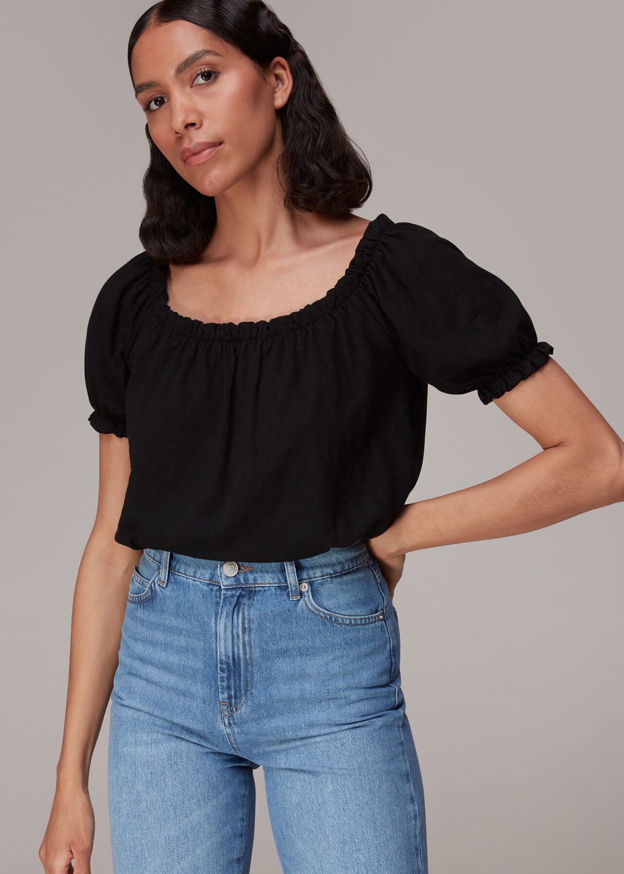 Frill Detail Cotton Tee