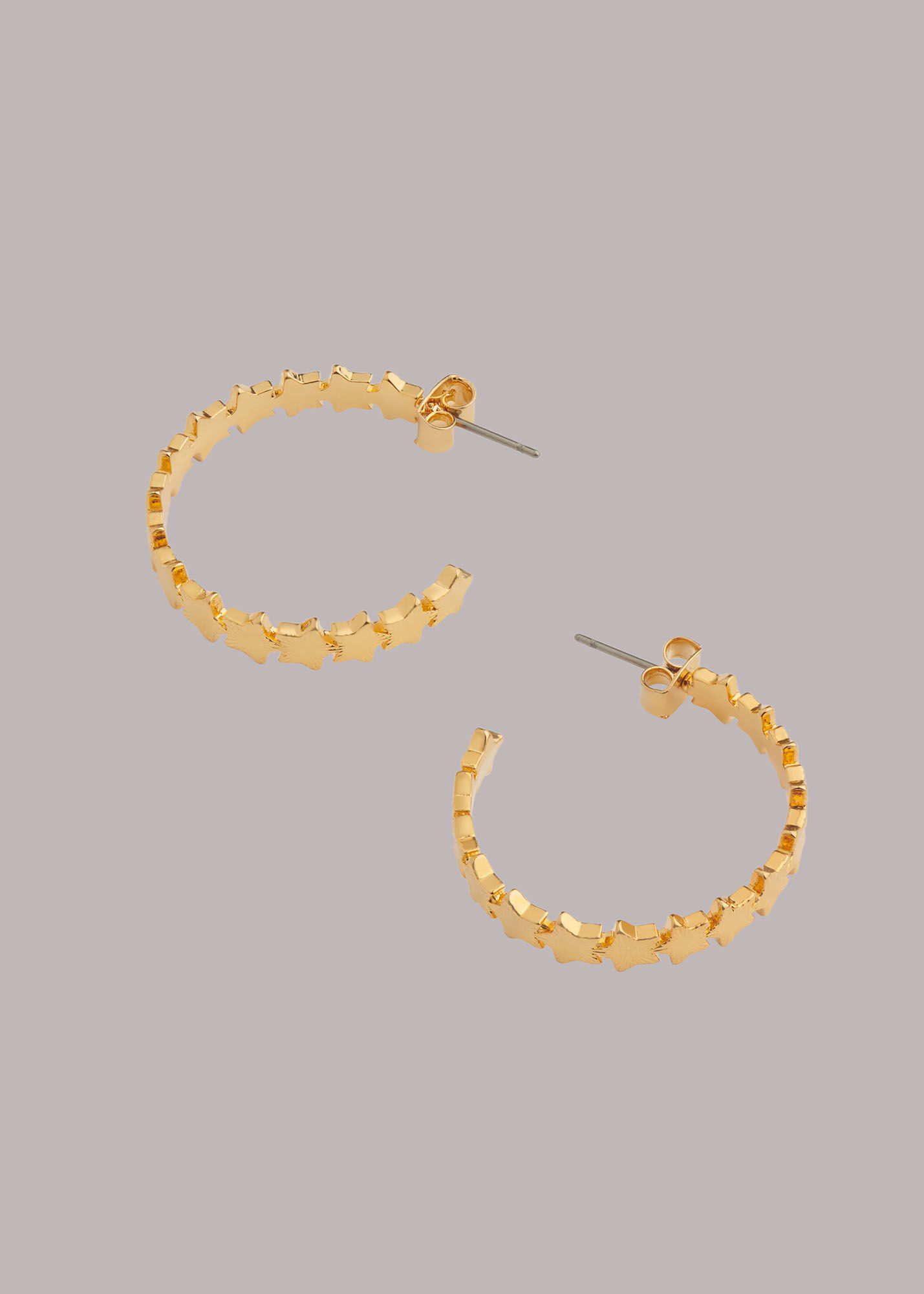 Gold star hoops cheap