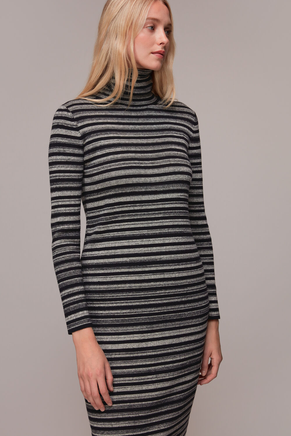 Stripe Midi Knit Dress