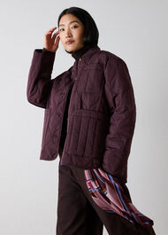 Button Through Quilted Coat