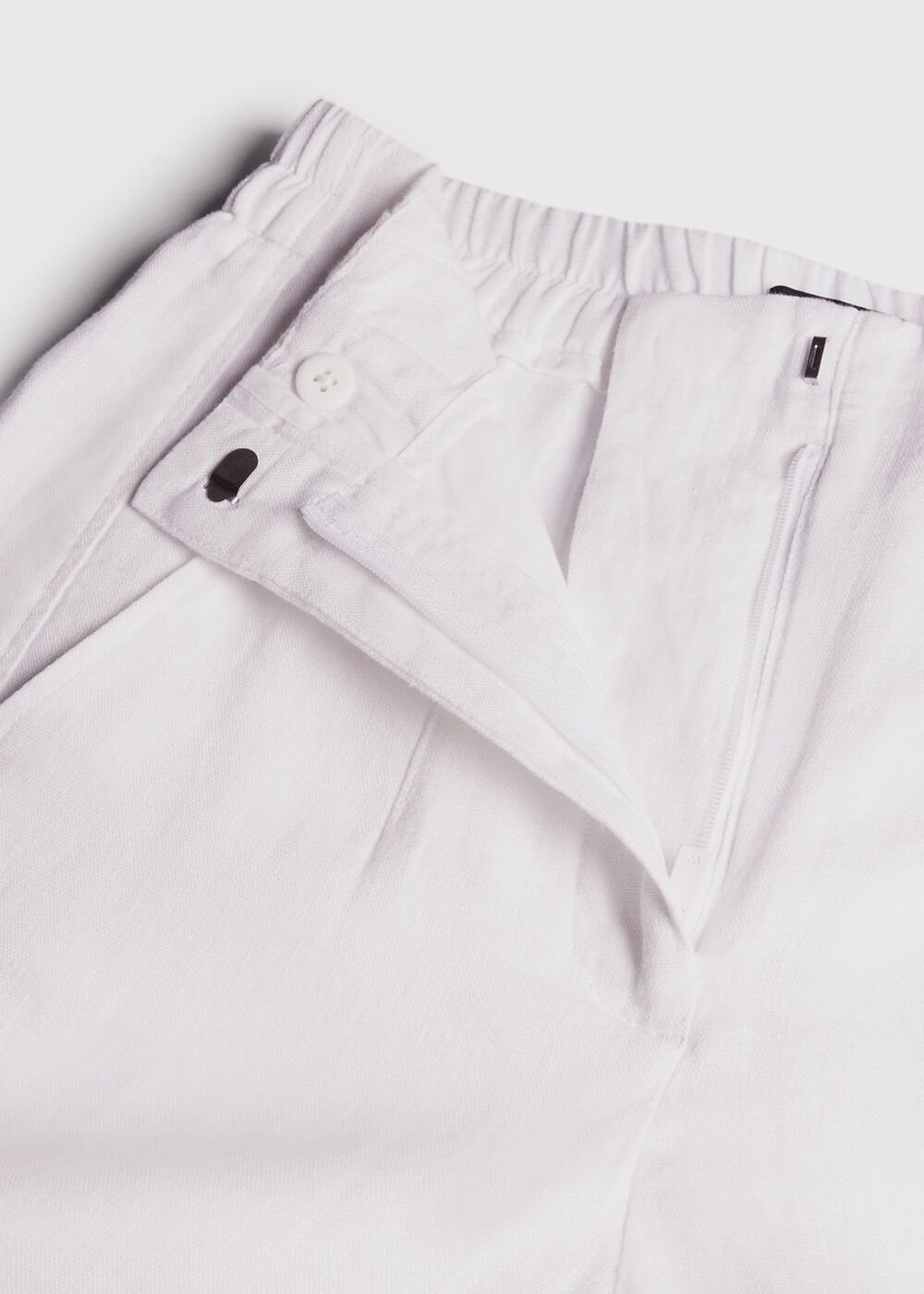 Linen Barrel Leg Trouser