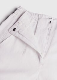 Linen Barrel Leg Trouser