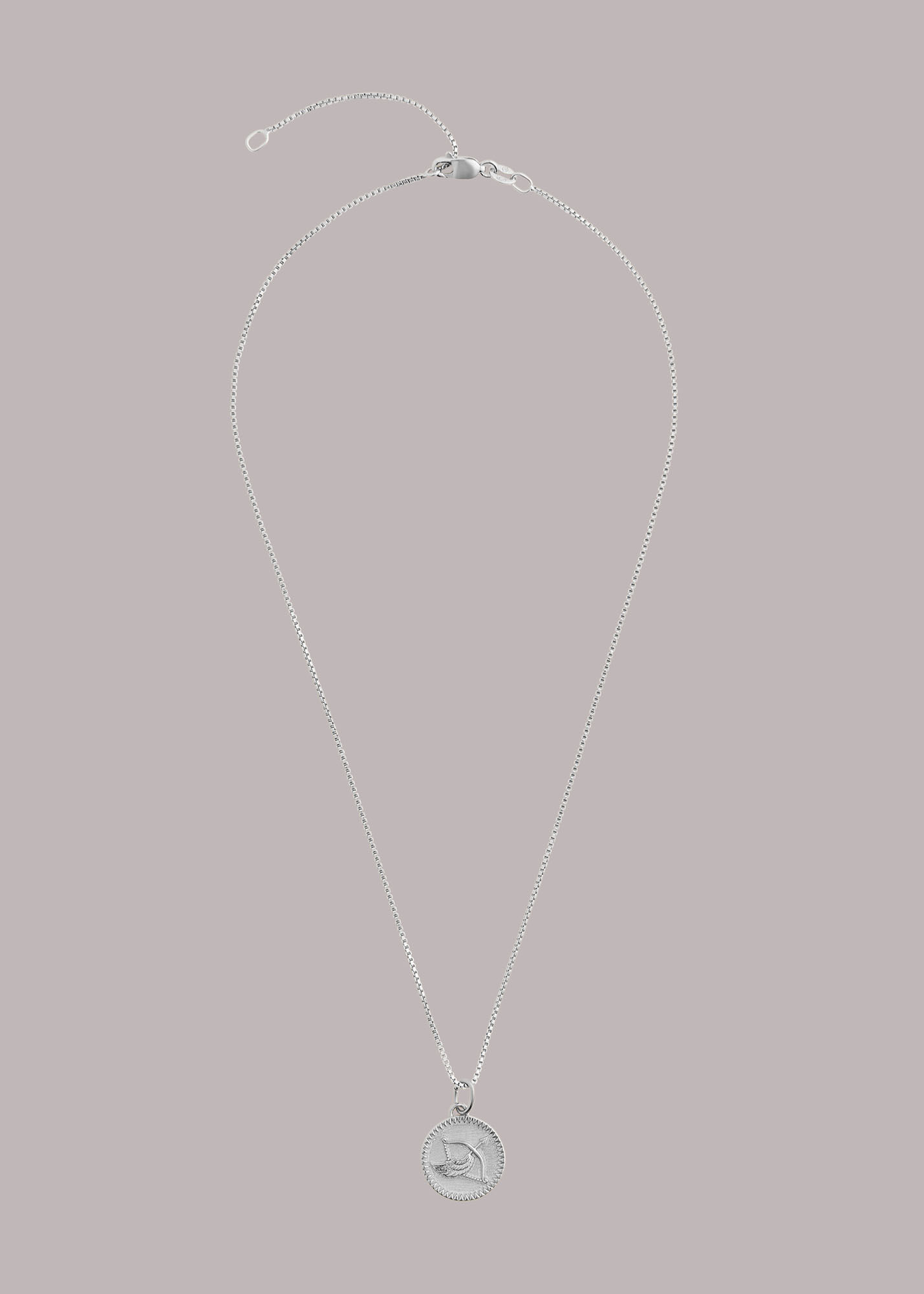 Sagittarius necklace clearance silver
