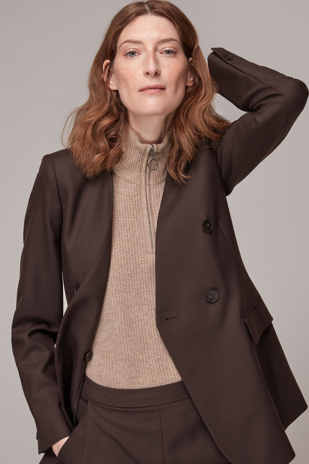 Savine Collarless Blazer