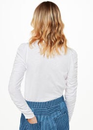 Ruched Sleeve Top