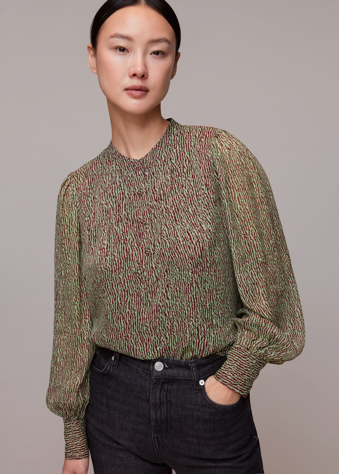 Charlotte Maze Print Blouse