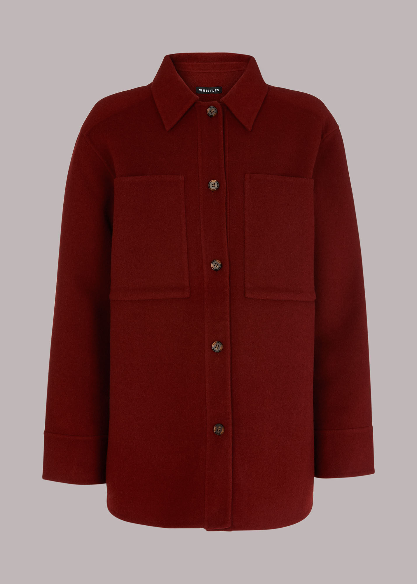 Red wool shop shirt