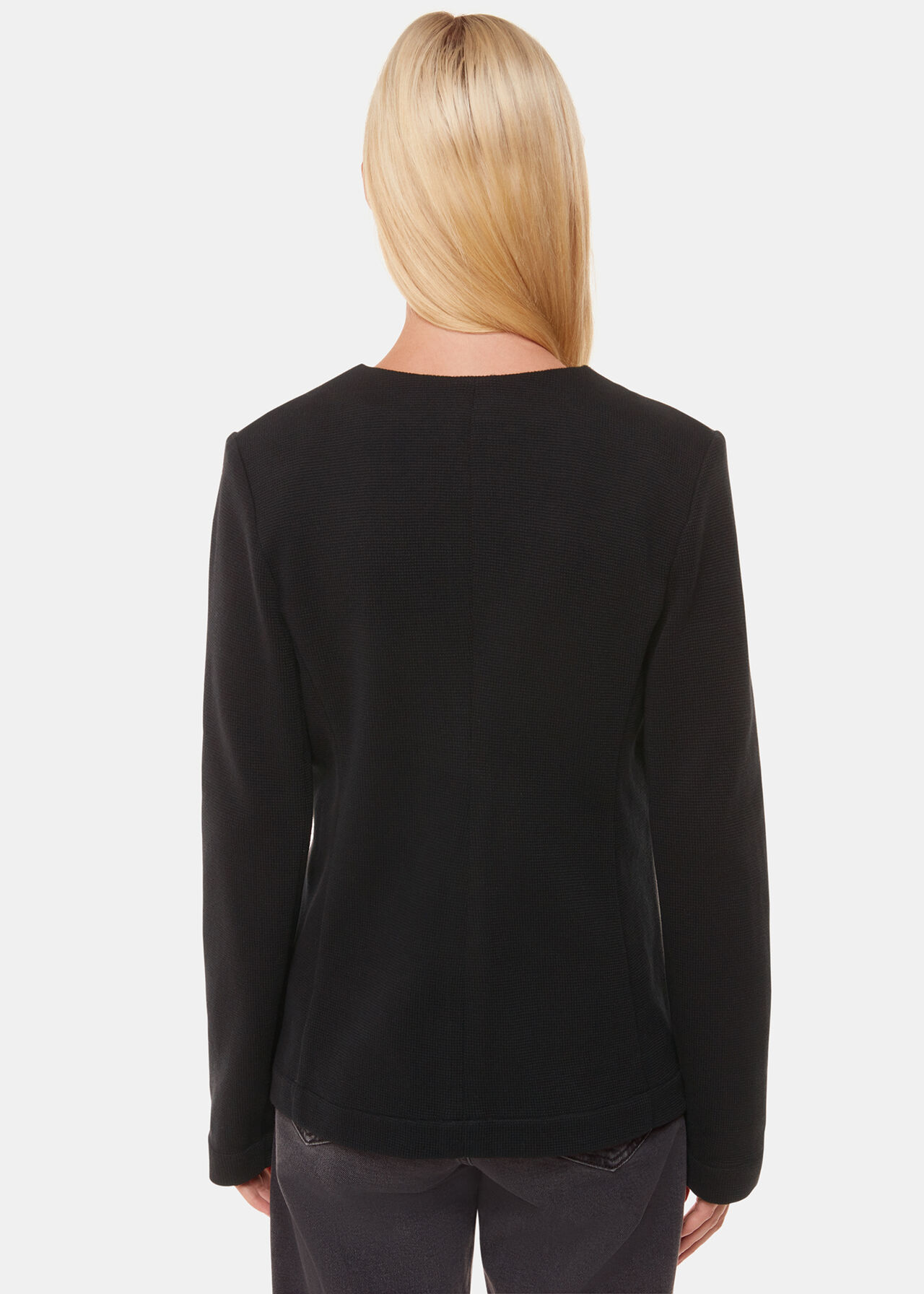 Lucy V Neck Jersey Jacket