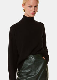 Delia Croc Leather Skirt