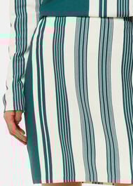 Vertical Stripe Knitted Skirt