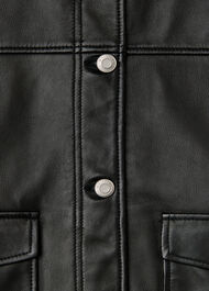 Natia Leather Western Jacket