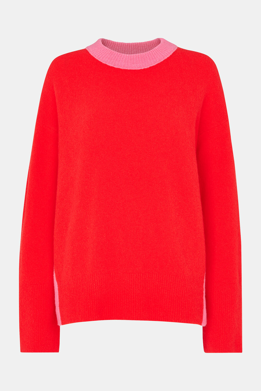 Colour block Crew Neck Knit