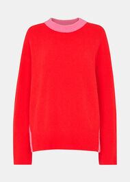 Colour block Crew Neck Knit