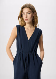 V Neck Sleeveless Jumpsuit