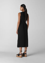 Cody Button Through Dress Black